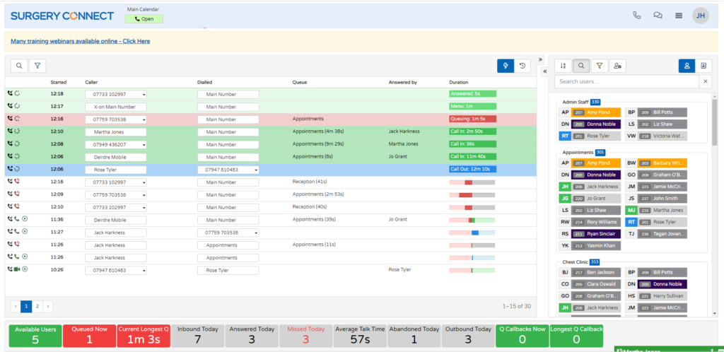 User Console View full